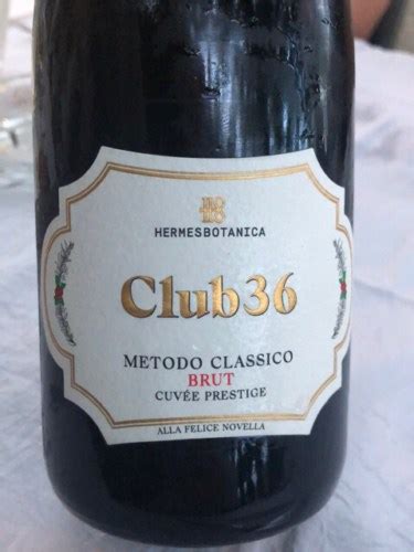 NV Ermes Botanica Club 36 Metodo Classico Brut Cuvée Prestige